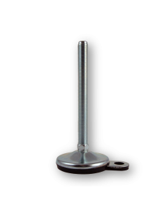 Stainless Steel Bolt Down Levelling Foot, 100mm Diameter base 200xM24 Stainless Steel 304 Thread Primary Image
