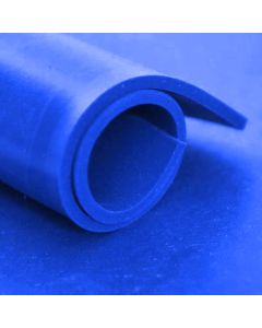 Solid Silicone Sheet - 1.2m Wide x 1mm Thick, Blue, FDA, 60 ShA Primary Image