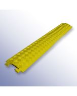 1m Length PU Shallow Cable Cover Yellow 1000mm Length x 135mm Wide x 20mm Height Primary Image