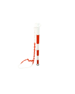 Red and White Post with 2m Chain Primary Image