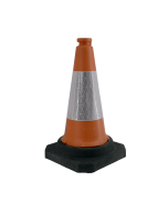 Orange and White Traffic Cone 500mm High Primary Image