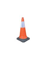Orange and White Traffic Cone 1000mm High Primary Image
