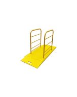 2m Trench Cover, Yellow, 500kg Load with Barriers Primary Image