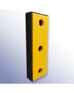 High Visibility Dock Bumper 750mm Length x 250mm Width x 115mm Height UHMWPE Primary Image